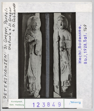 Vorschaubild Petershausen, St. Gregor: Portalstatuen: St. Gregor und St. Gebhardt Diasammlung